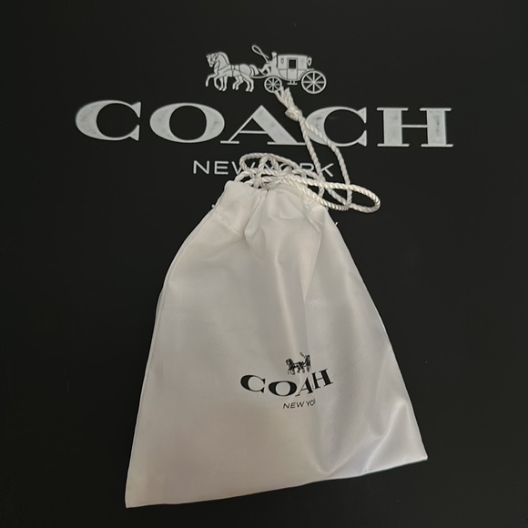 NWT Coach cf087 Rexy Skate Bag Charm In Signature Canvas Dinosaur Winter Leather - Picture 3 of 7